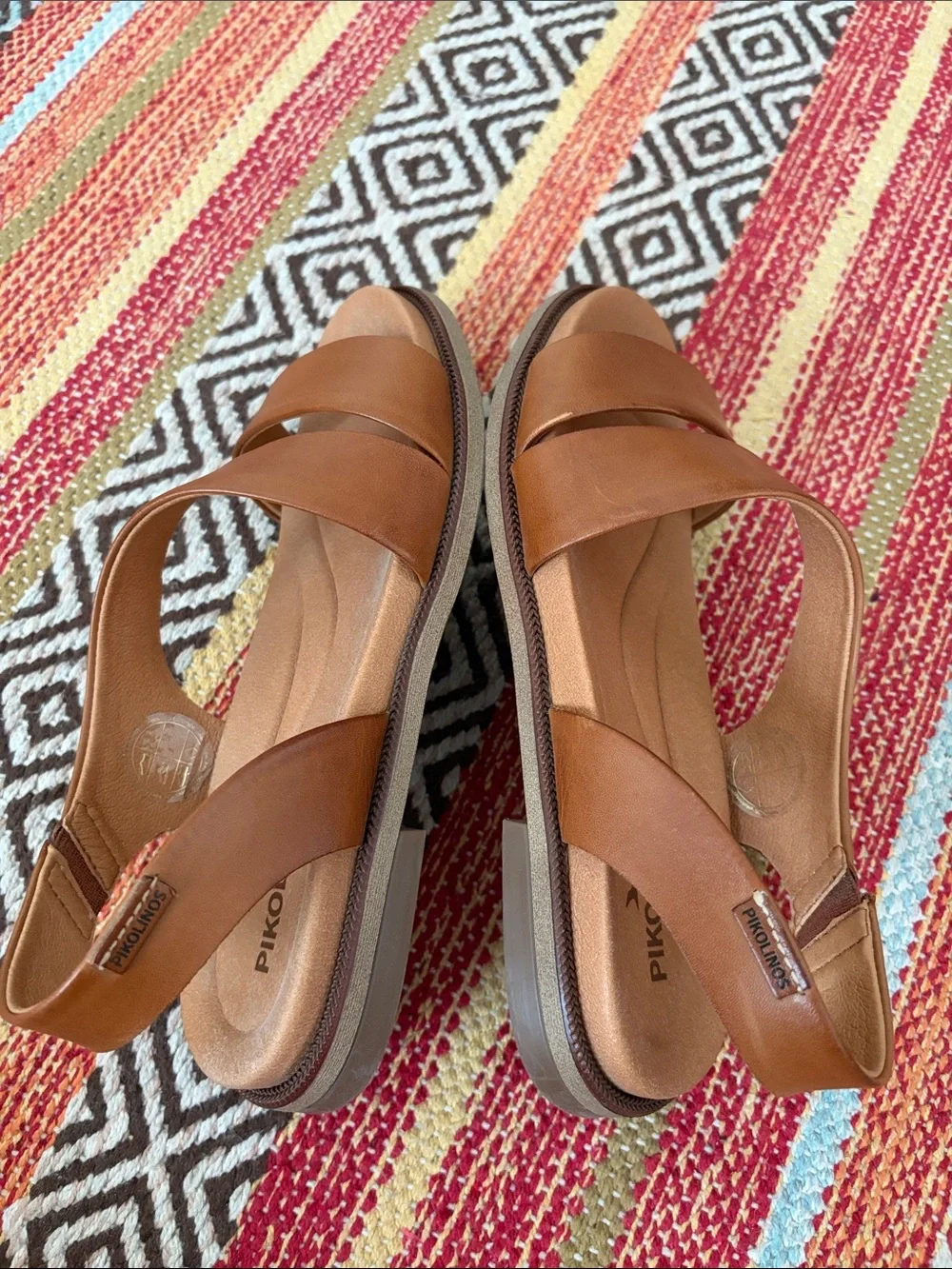 PIKOLINOS Navia Brandy Leather Slingback Sandals NWOB EU 35 / US 5-51/2